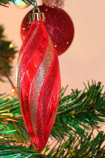 Decorações de Natal - pingente vermelho — Fotografia de Stock