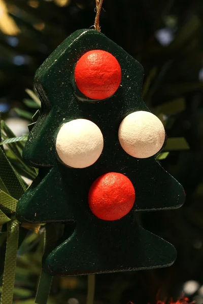 Pequena decoração de Natal de madeira — Fotografia de Stock