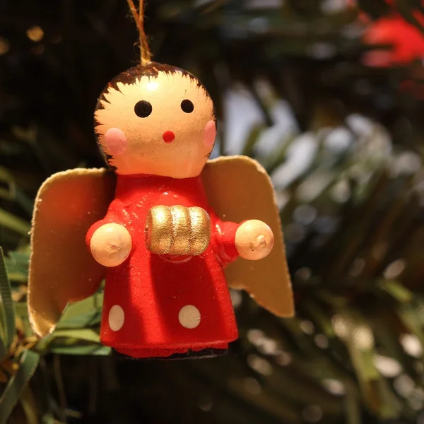 Little wooden Christmas decoration — Stock Photo, Image