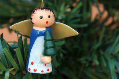 Küçük ahşap Noel dekorasyon