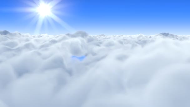 Vol à travers les nuages 