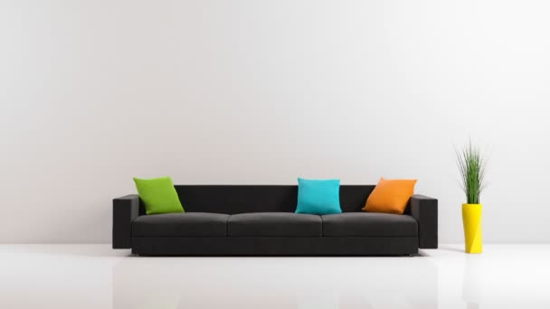 Dasselbe Sofa, verschiedene Farben — Stockvideo