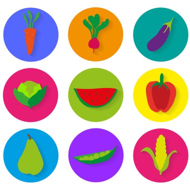 sebze simgeler vektör grafikleri