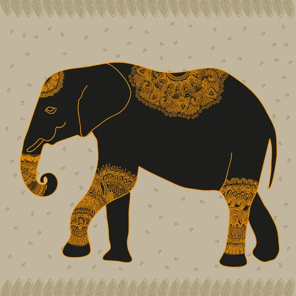 动物大象 矢量图形