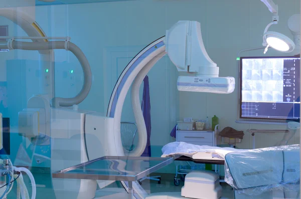 Anjiyografik çalışmaları için çalışma.