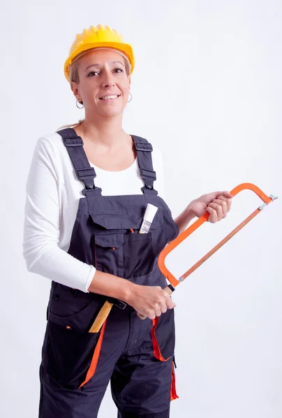 Female construction worker — Stock Photo, Image