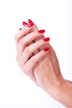 kadın elini tutarak öğeleri