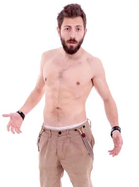 Sakal poz ile adam