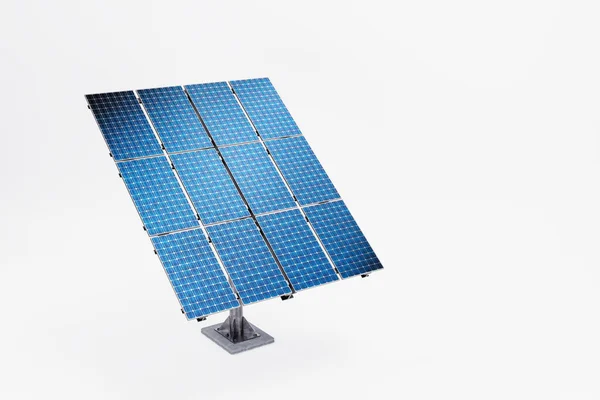 Painel Solar Com Fundo Branco Ilustração — Fotografia de Stock