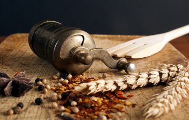 amoladora vintage con especias