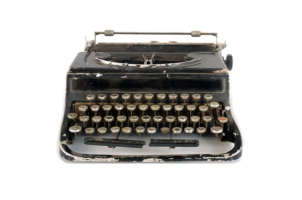 Vecchia macchina da scrivere vintage nera — Foto Stock