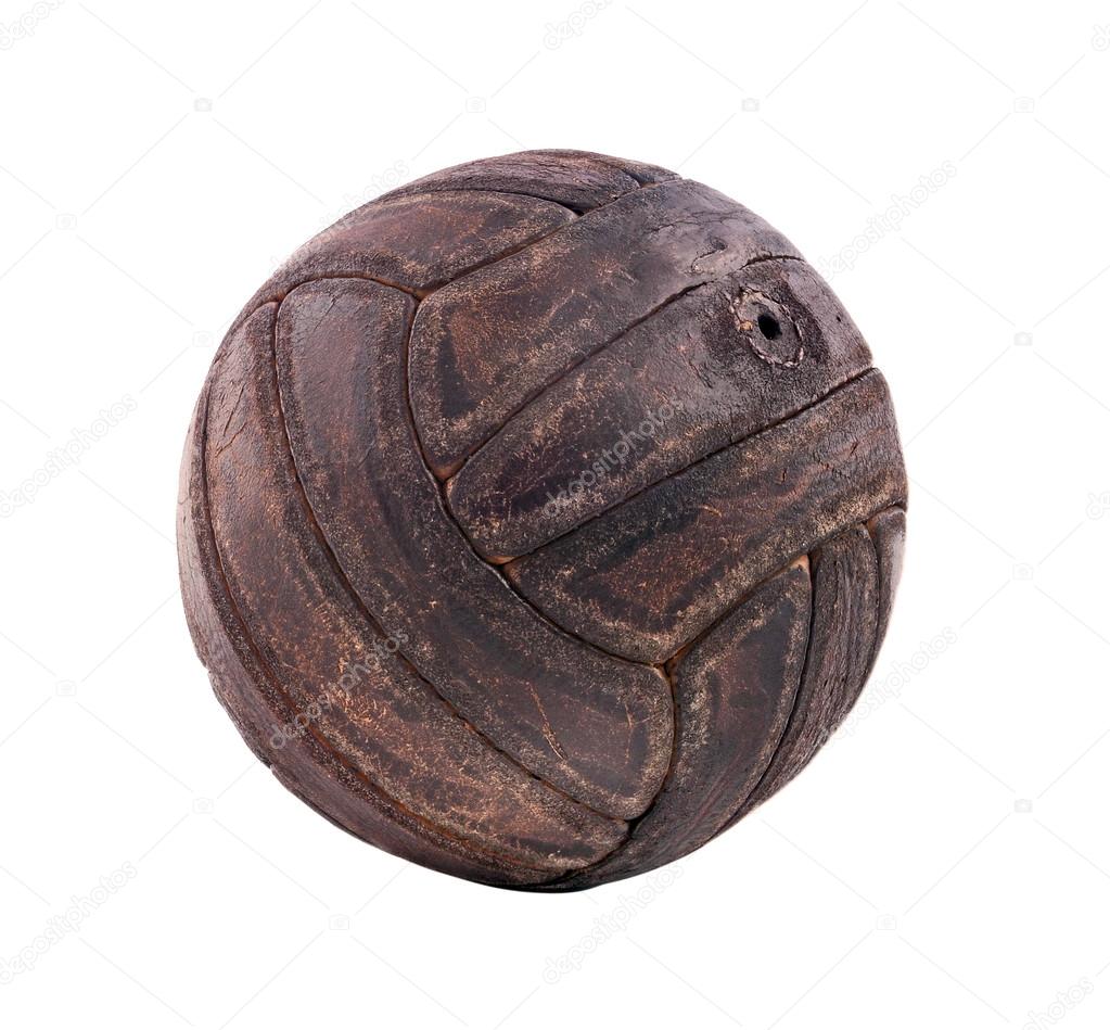 Vintage handmade leather soccer ball