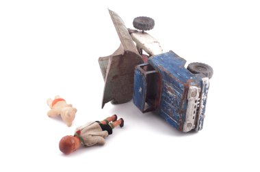 Vintage kamyon, Bebek ve oyuncak ayı