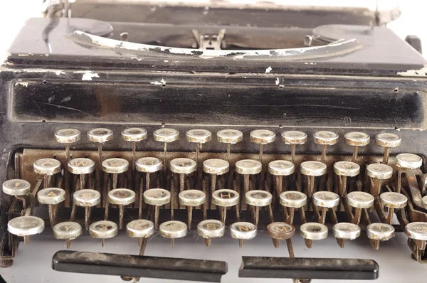 Vecchia macchina da scrivere vintage nera — Foto Stock