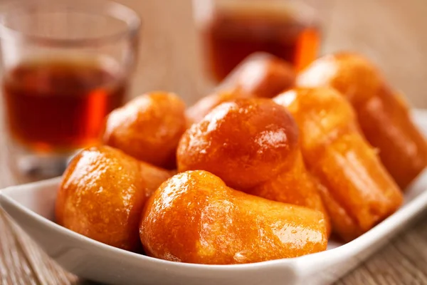 Neapolitan Baba Au Rum. High quality photo — Stock Photo, Image