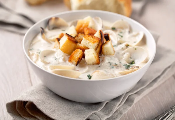 Chowder de almeja — Foto de Stock