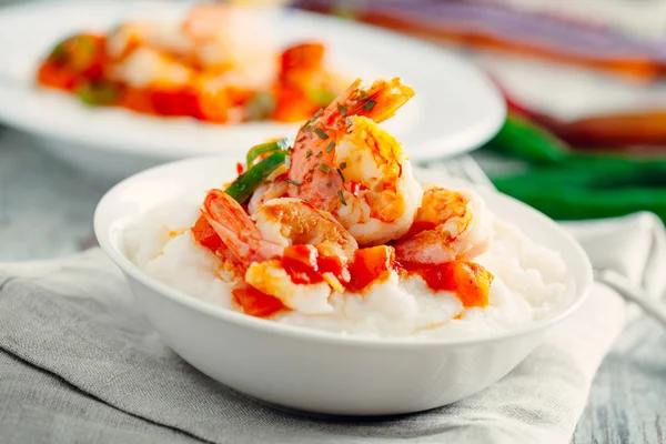 Shrimp and Grits — Stock Photo, Image