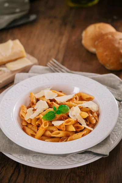 Makaron bolognese. — Zdjęcie stockowe