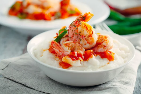 Shrimp and Grits — Stock Photo, Image