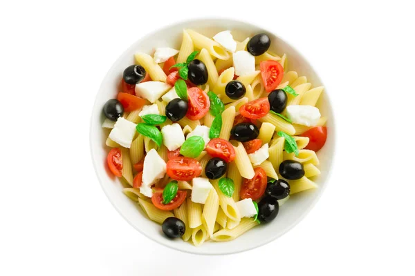 Insalata di pasta isolata su bianco — Foto Stock