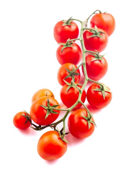 Kirschtomaten isoliert auf weiß — Stockfoto