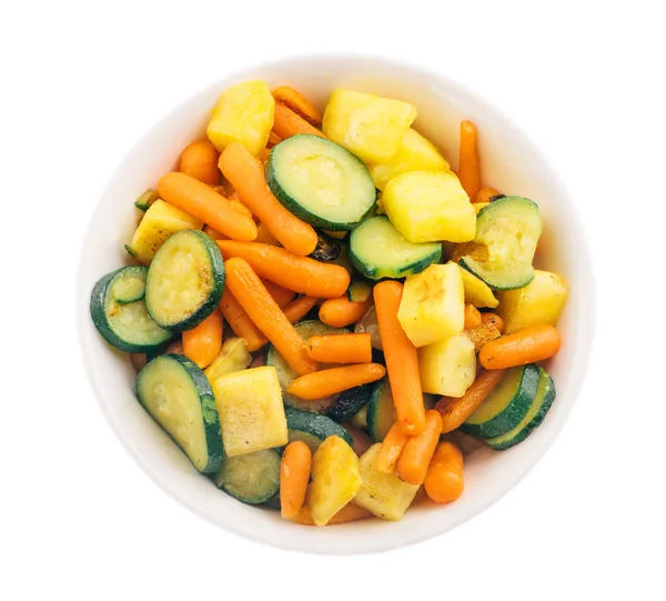Smażone warzywa na talerzu — Zdjęcie stockowe