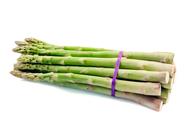 Bunch of asparagus isolated on white — Stock Photo, Image