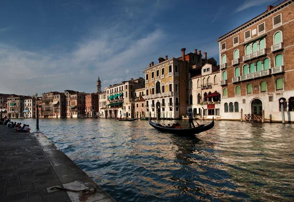 Gondel in canal grande — Stockfoto