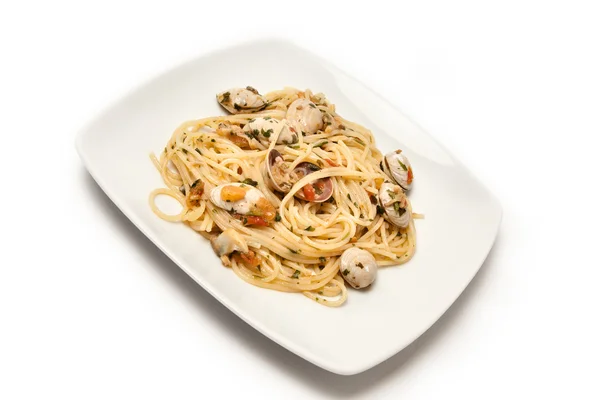 Spaghetti ai frutti di mare — Foto Stock