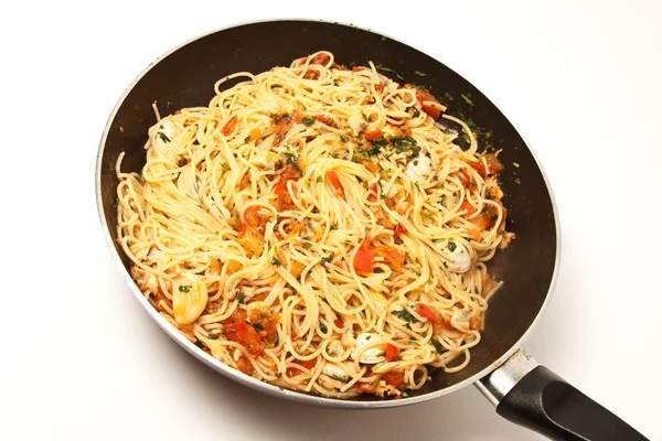 Seafood spaghetti — Stock Photo, Image