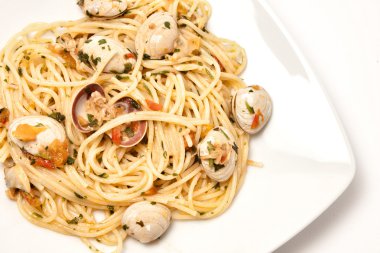 Deniz mahsulleri spagetti