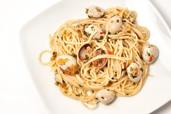 Spaghetti mit Meeresfrüchten — Stockfoto