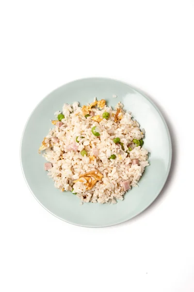 Arroz chinês com legumes e ovos — Fotografia de Stock