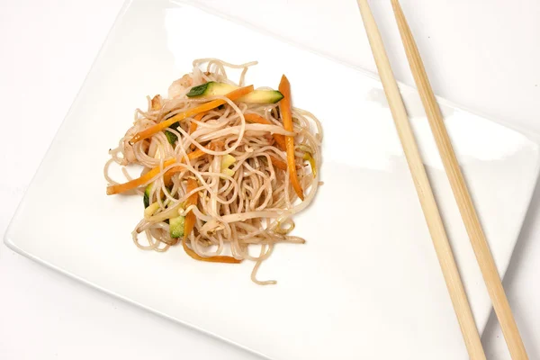 Pirinç Noodle sebzeli — Stok fotoğraf