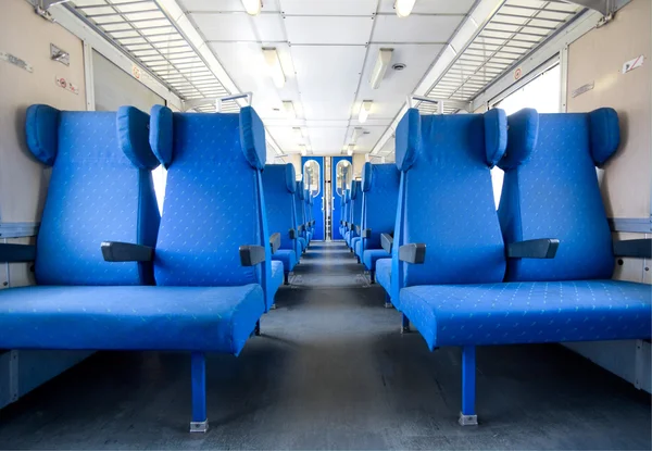 Interior of empty railway carriage — Stock Photo, Image