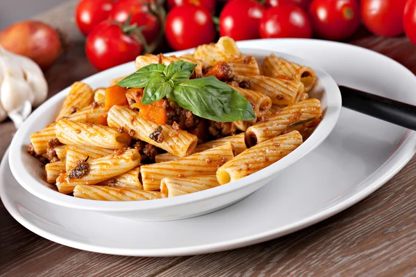 Pyszny makaron Bolognese — Zdjęcie stockowe