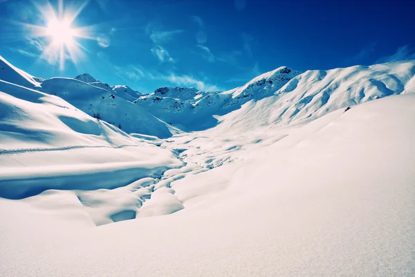 Italienische Alpen im Winter — Stockfoto