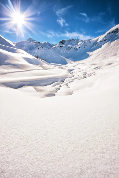 Alpi italiane in inverno — Foto Stock