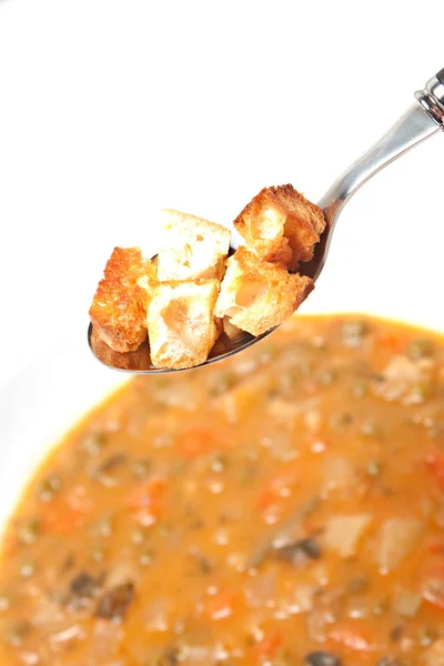 Hot vegetable soup — Stock Image Hot vegetable soup Stock Image