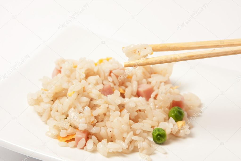Chinese rice with vegetables