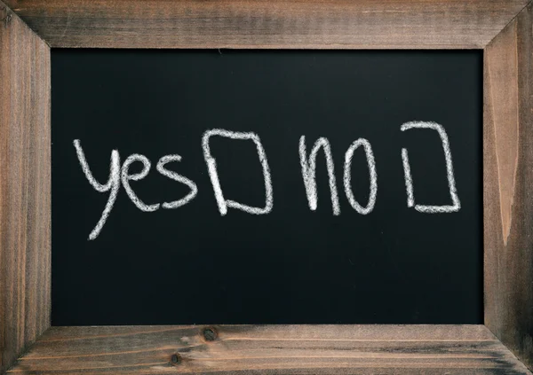 Choose yes or no — Stock Photo, Image