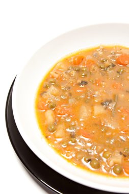 Sebze çorbası sıcak