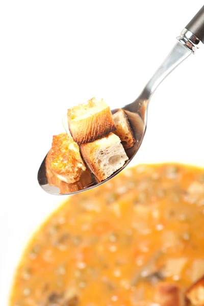 Vegetable soup hot — Stock Photo, Image