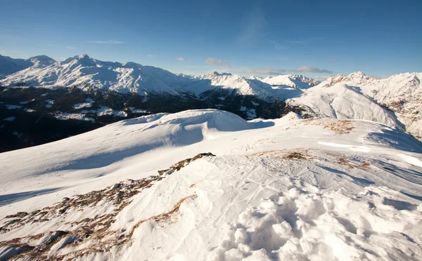 Os alpes italianos no inverno — Fotografia de Stock