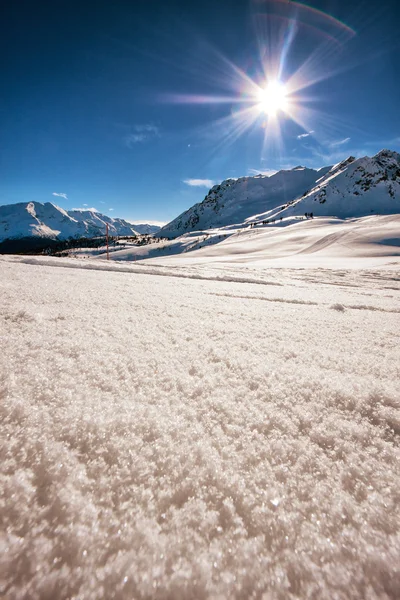 Os alpes italianos no inverno — Fotografia de Stock