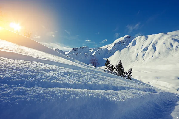 Les Alpes italiennes en hiver — Photo