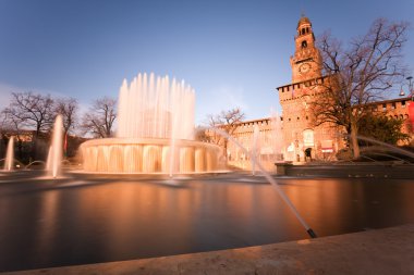 Milano'daki Castello Sforzesco