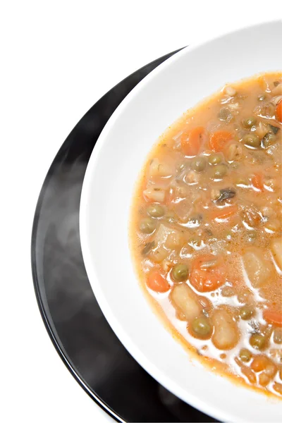 Gemüsesuppe heiß — Stockfoto