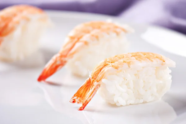 Fresh Sushi on plate — Stock Photo, Image
