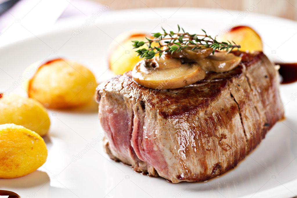 Beef Fillet with mushroom sauce